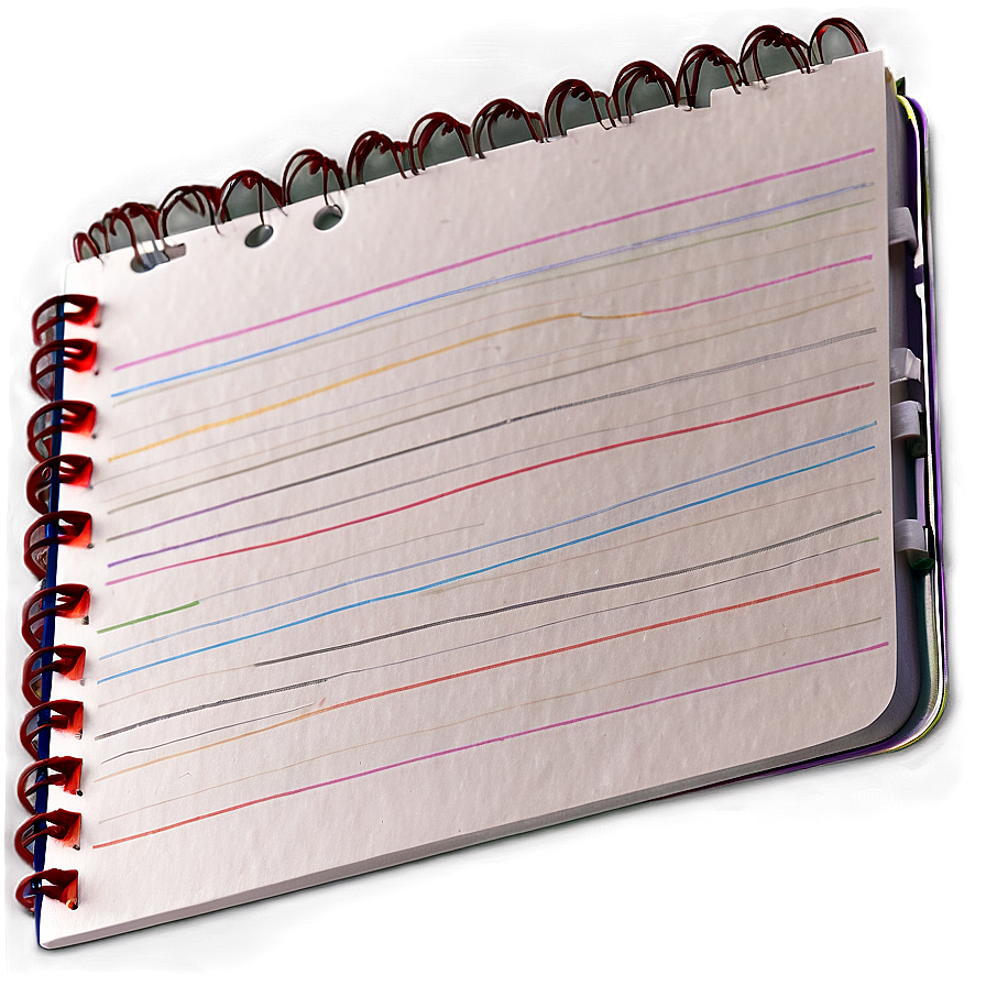White Notebook Paper Png Jop