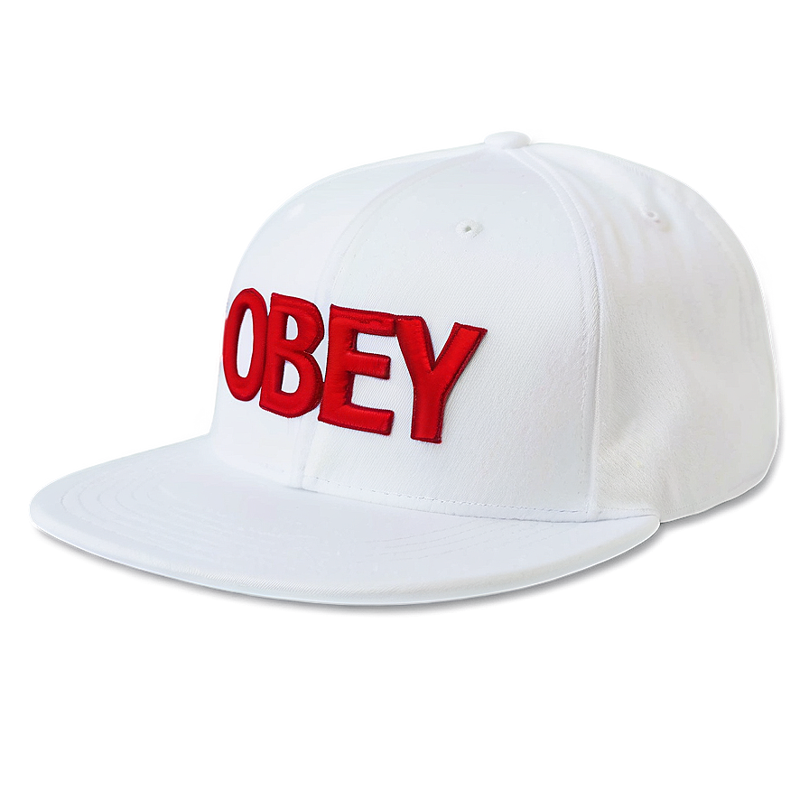 White Obey Hat Png Blx