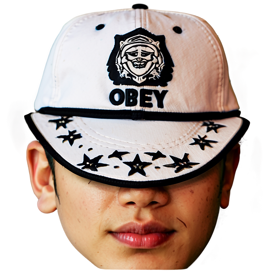 White Obey Hat Png Vct48