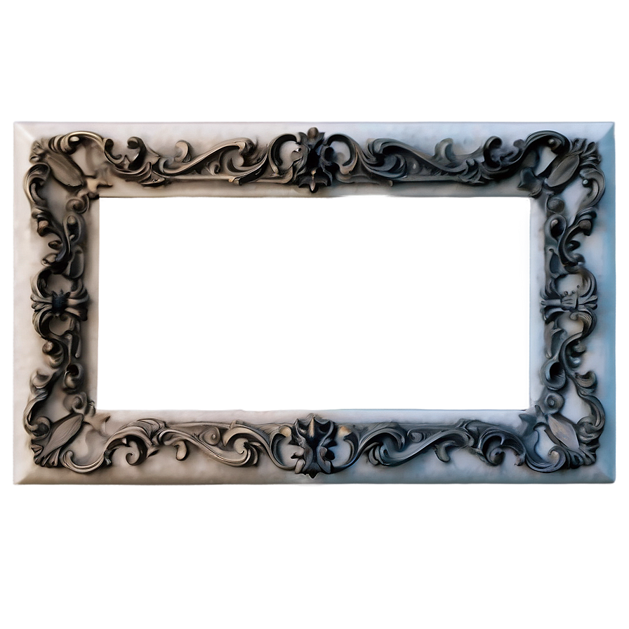 White Ornate Frame Png Irx