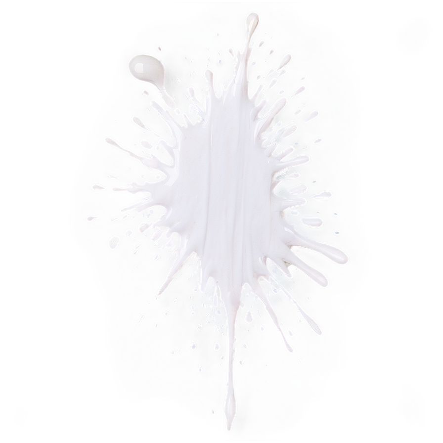 White Paint Splatter Isolated Png 1