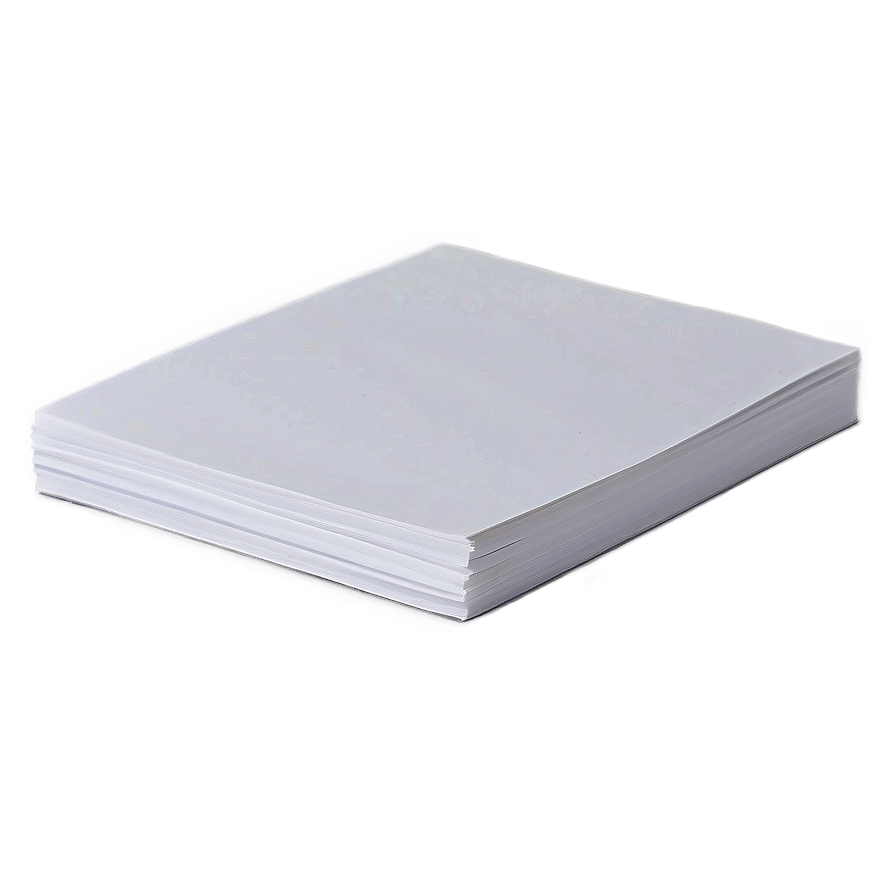 White Paper Stack Png 06132024