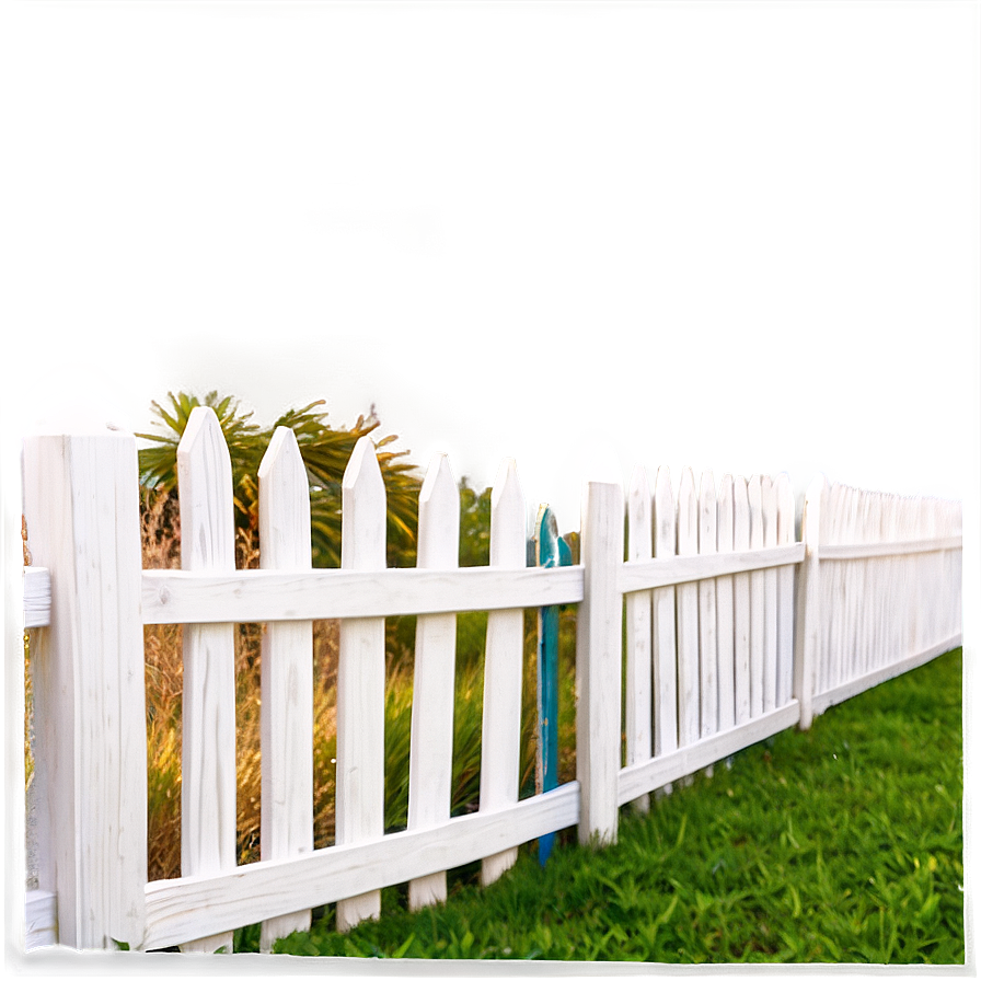 White Picket Fence Close-up Png 47