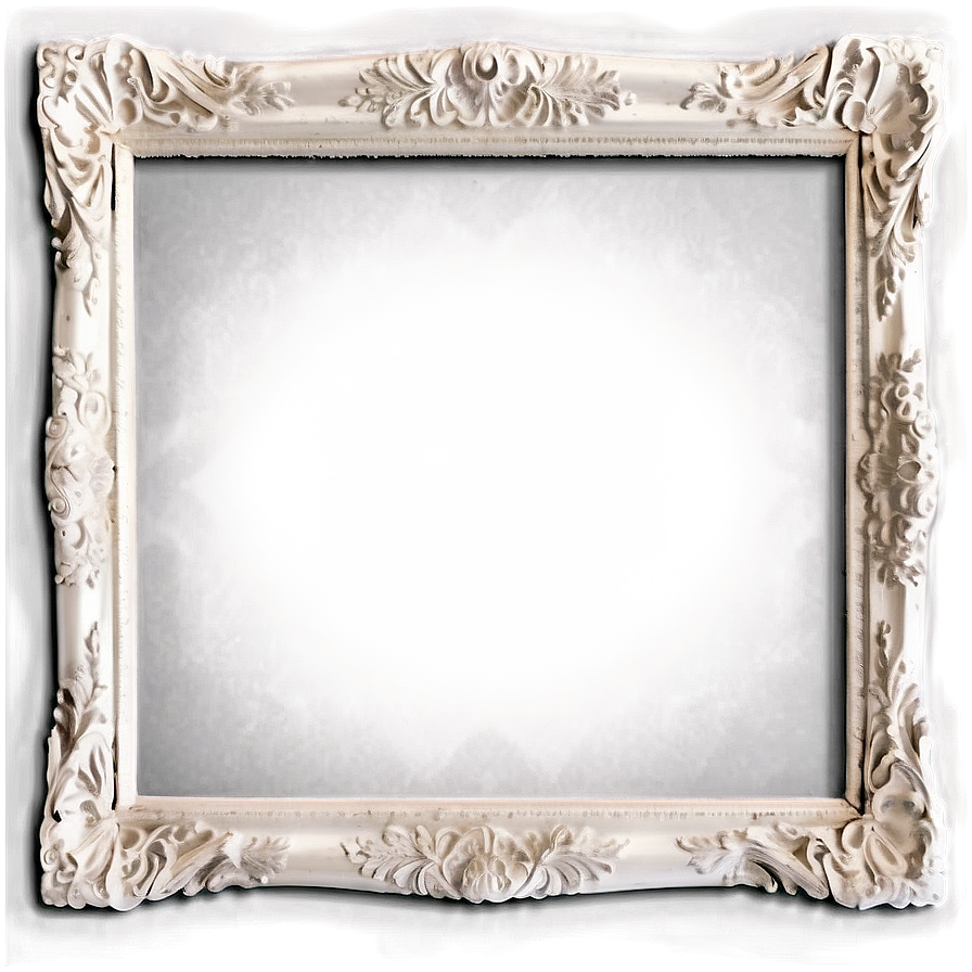 White Picture Frame Png 05042024