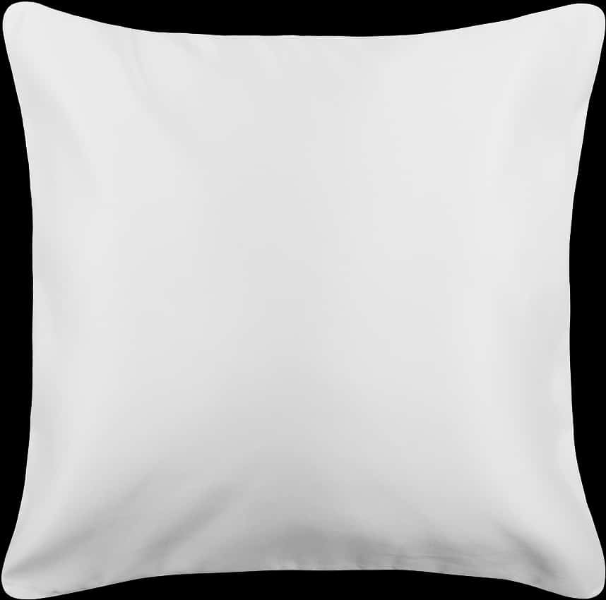 White Plain Pillow Isolated