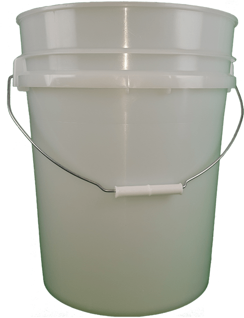 White Plastic Bucketwith Handle