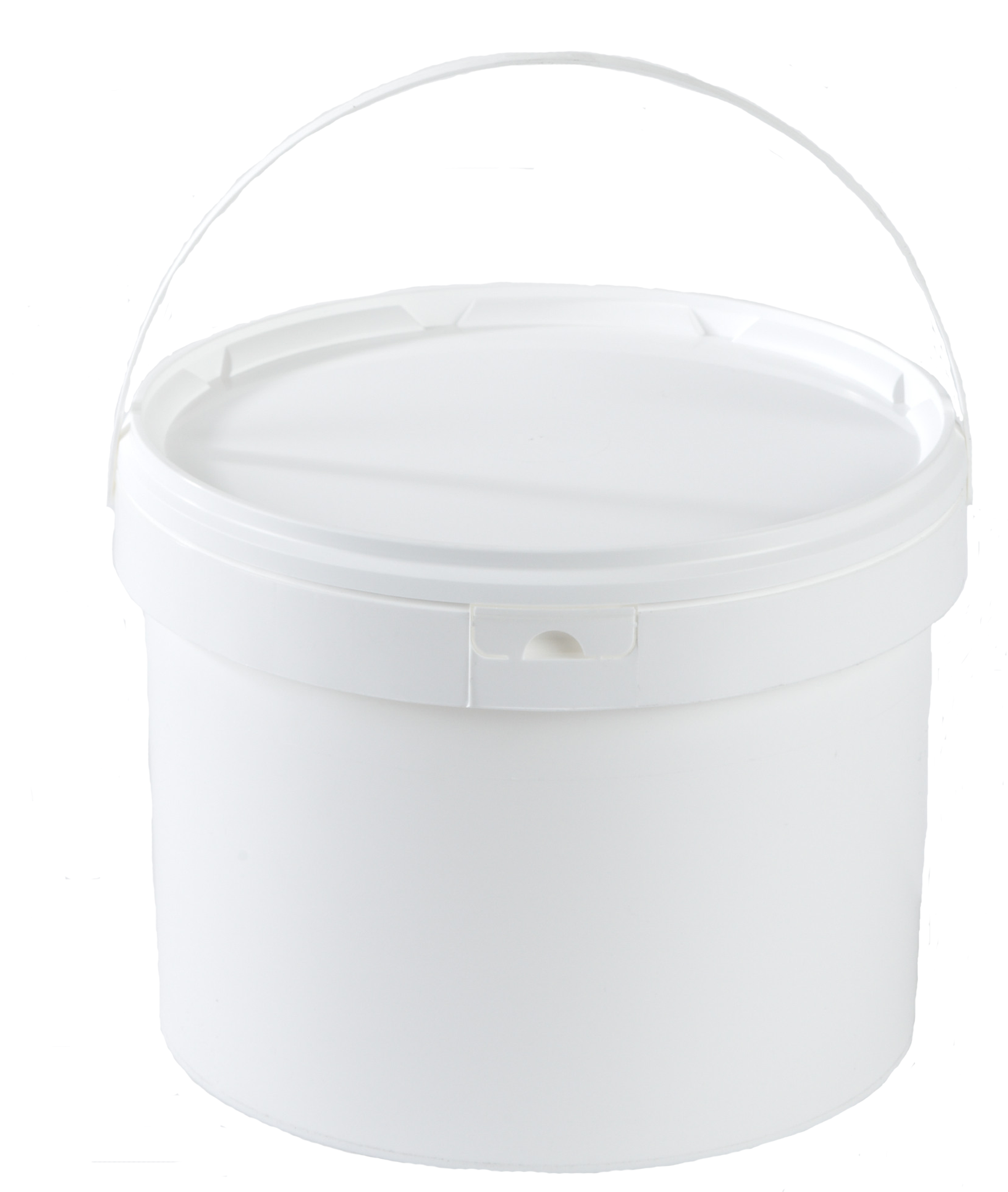 White Plastic Bucketwith Lid