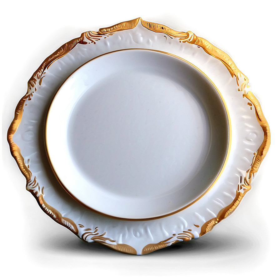 White Plate For Fine China Collection Png 06212024