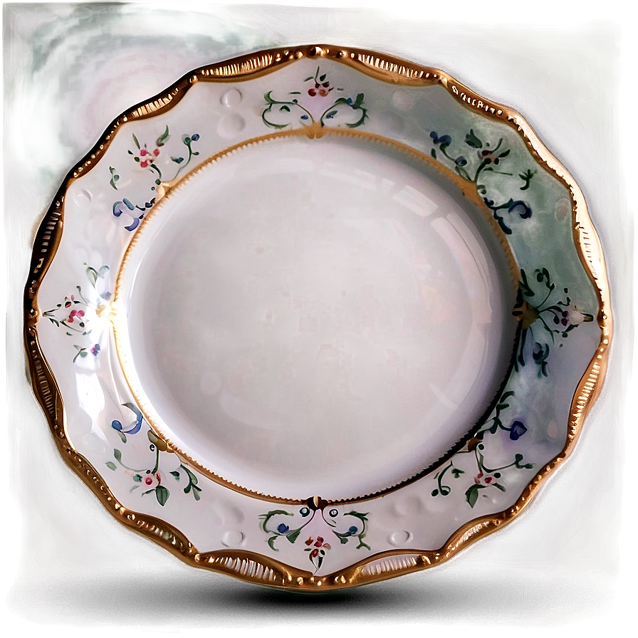 White Plate For Tea Party Png Ept52