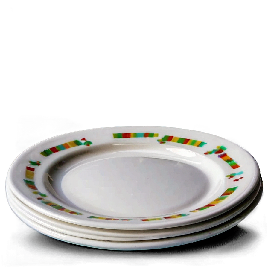 White Plate Set Png Wut52