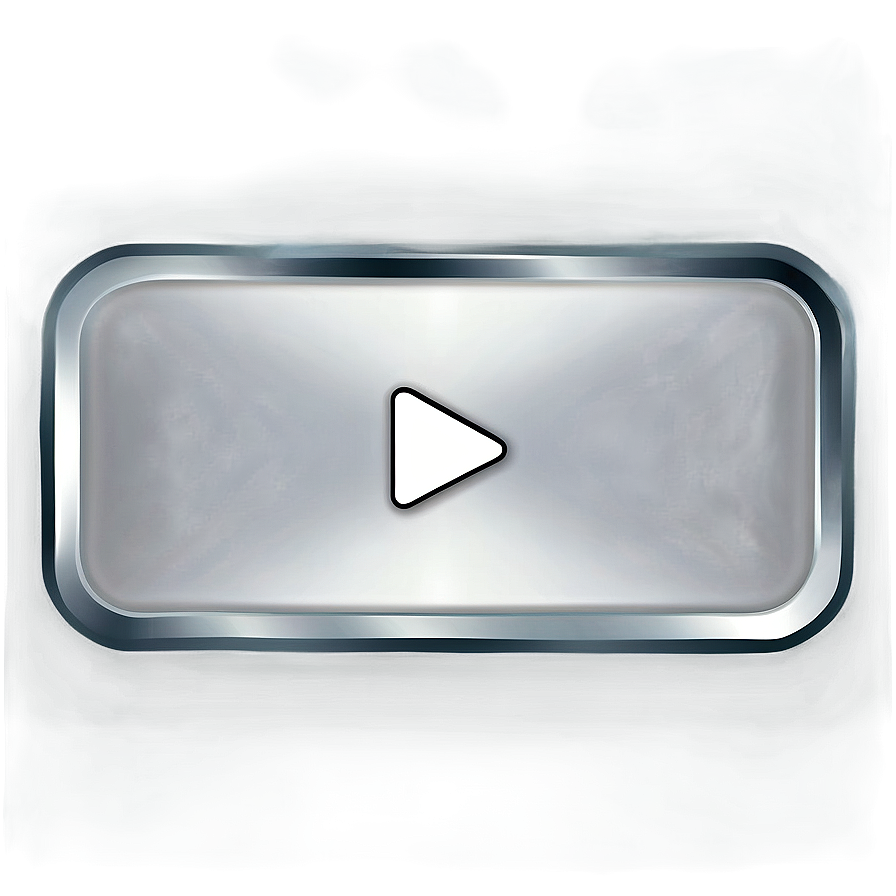 White Play Button No Background Png 06212024