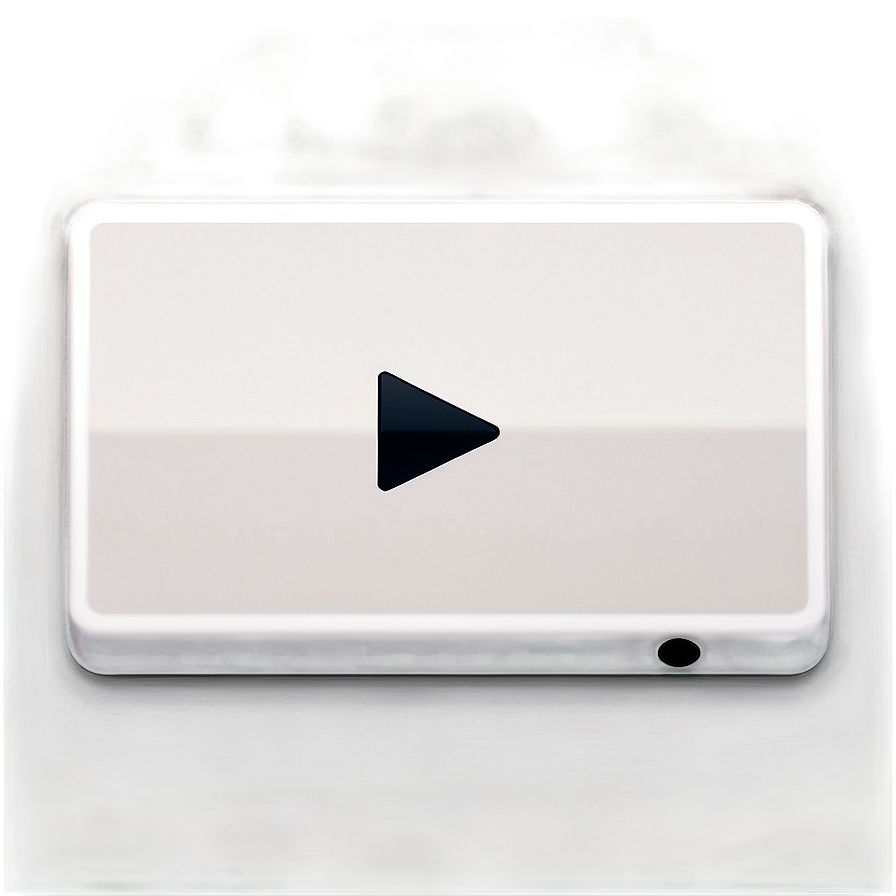 White Play Button Png 06212024