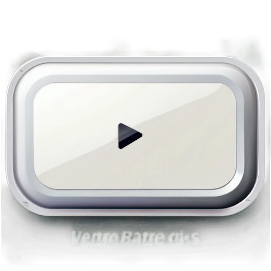 White Play Button Vector Png 81