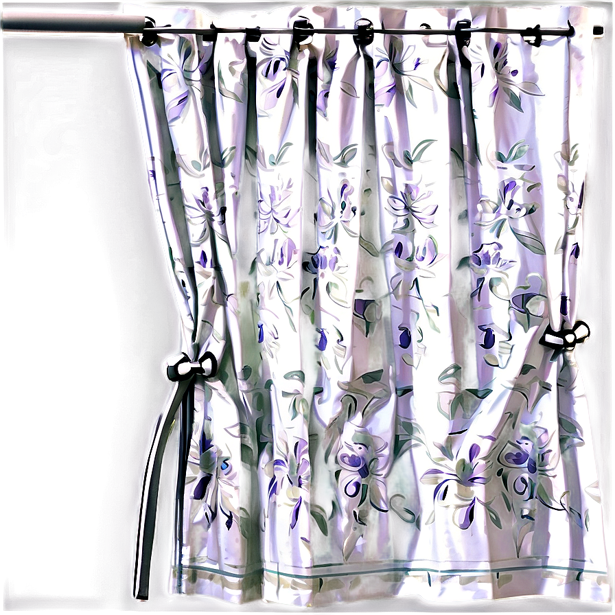 White Pleated Curtains Png 06282024