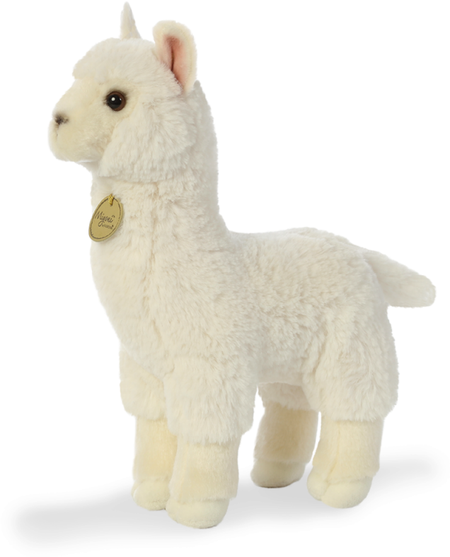 White Plush Alpaca Toy