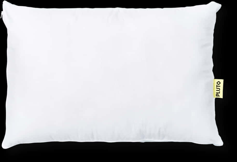 White Pluto Branded Pillow