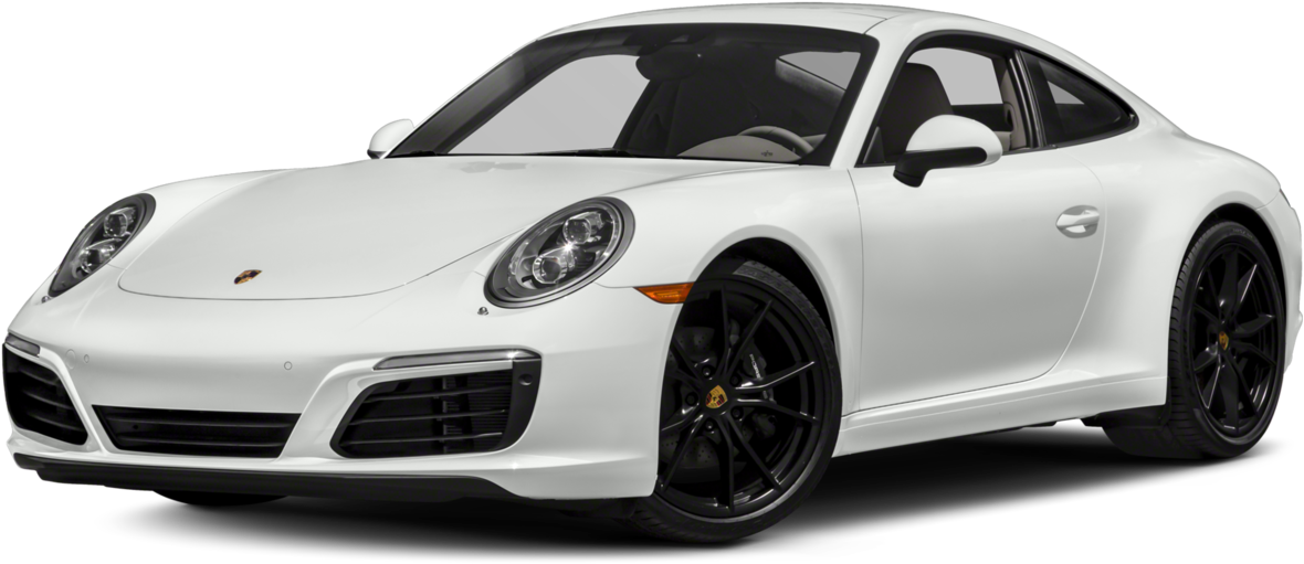 White Porsche911 Carrera Side View