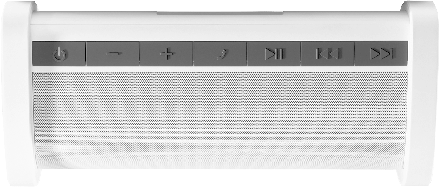 White Portable Bluetooth Speaker