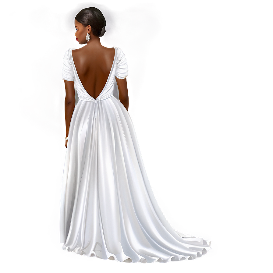 White Prom Dress Elegance Png 06212024