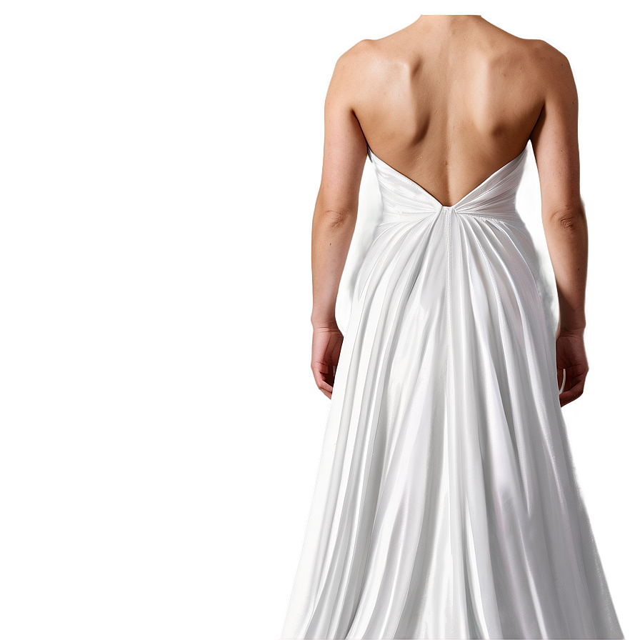 White Prom Dress Elegance Png 77