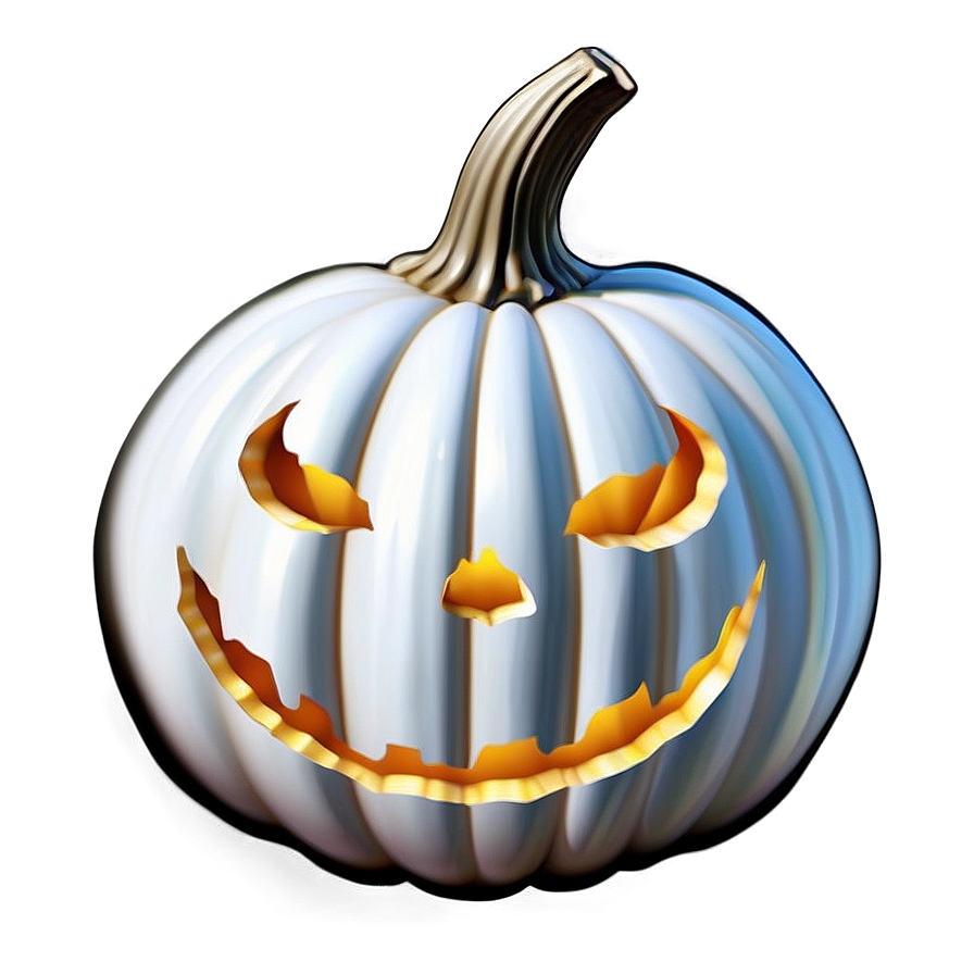 White Pumpkin Design Png Olf