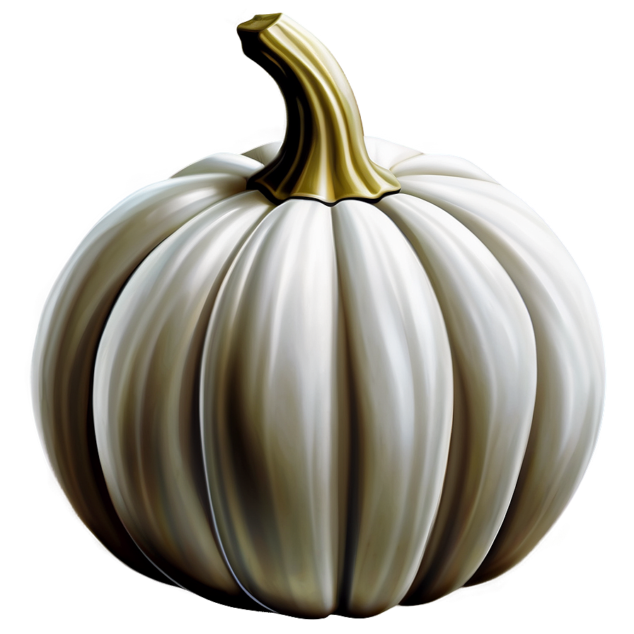 White Pumpkin Illustration Png 06212024