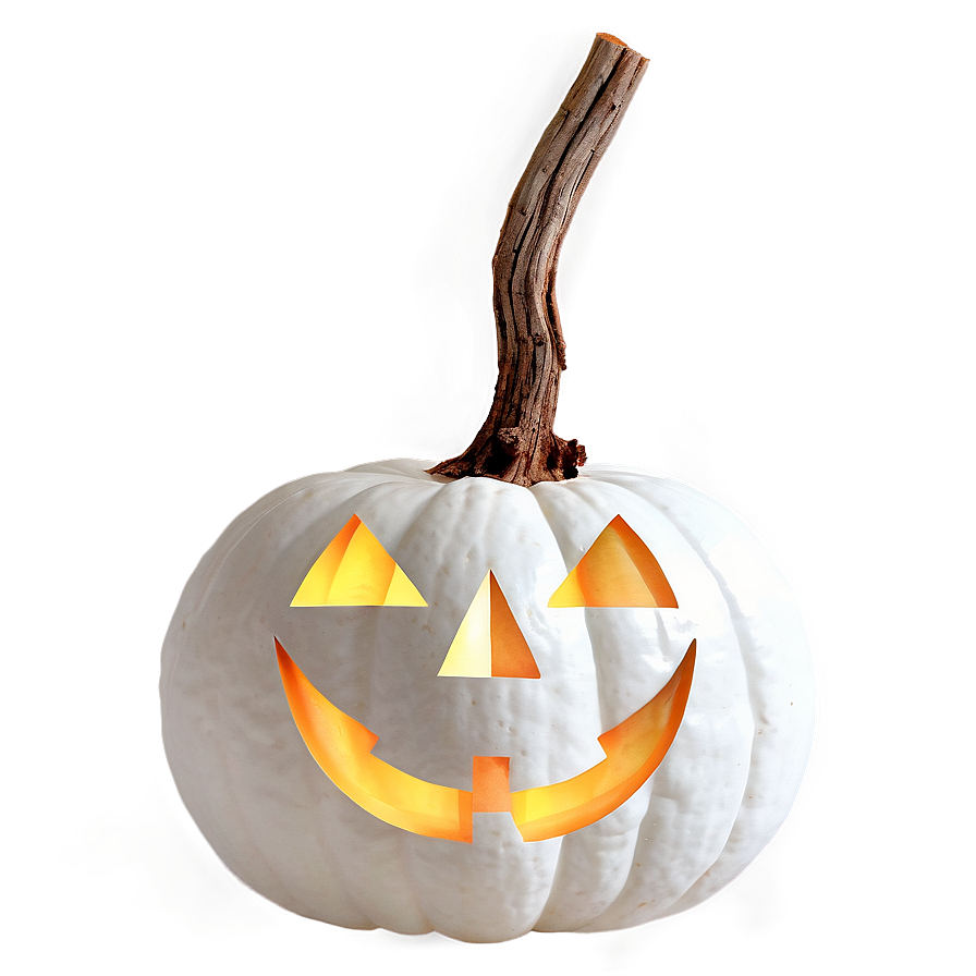 White Pumpkin Lantern Png 06212024