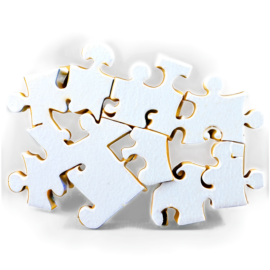 White Puzzle Pieces Png Yae17