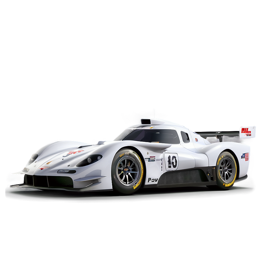 White Race Car Png 05242024