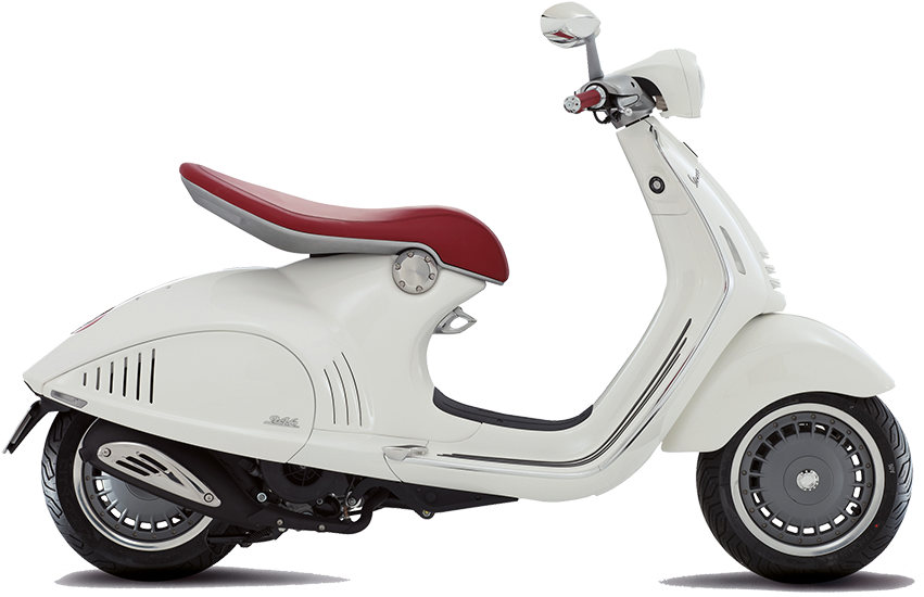 White Red Classic Scooter