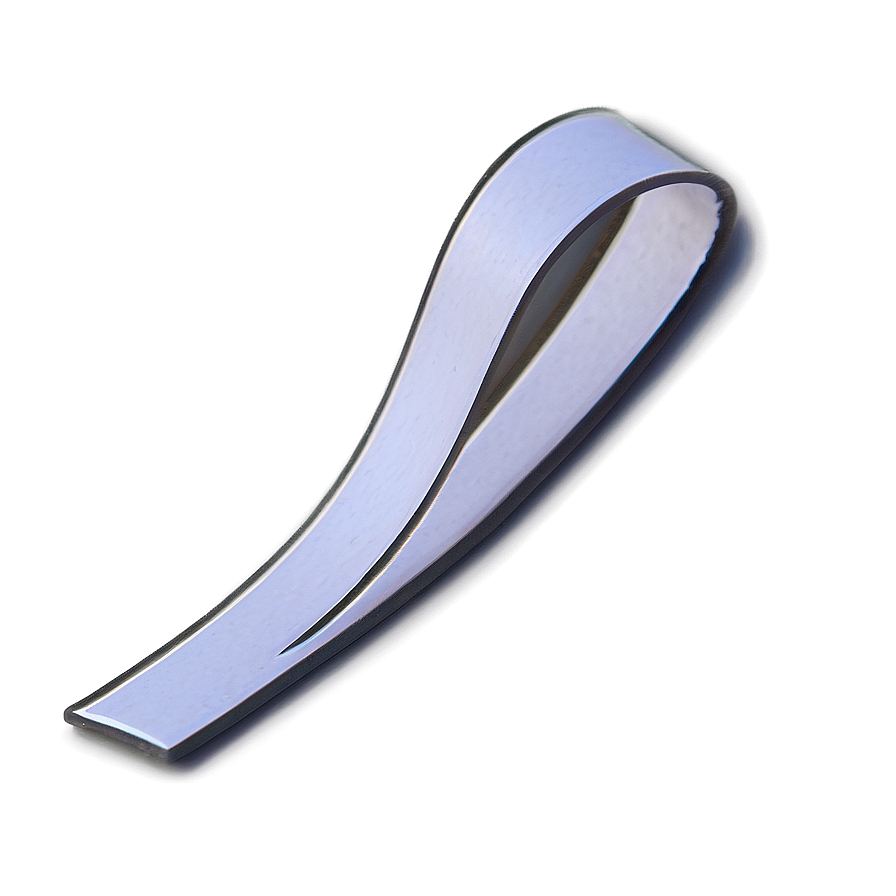 White Ribbon Bookmark Clip Png 36