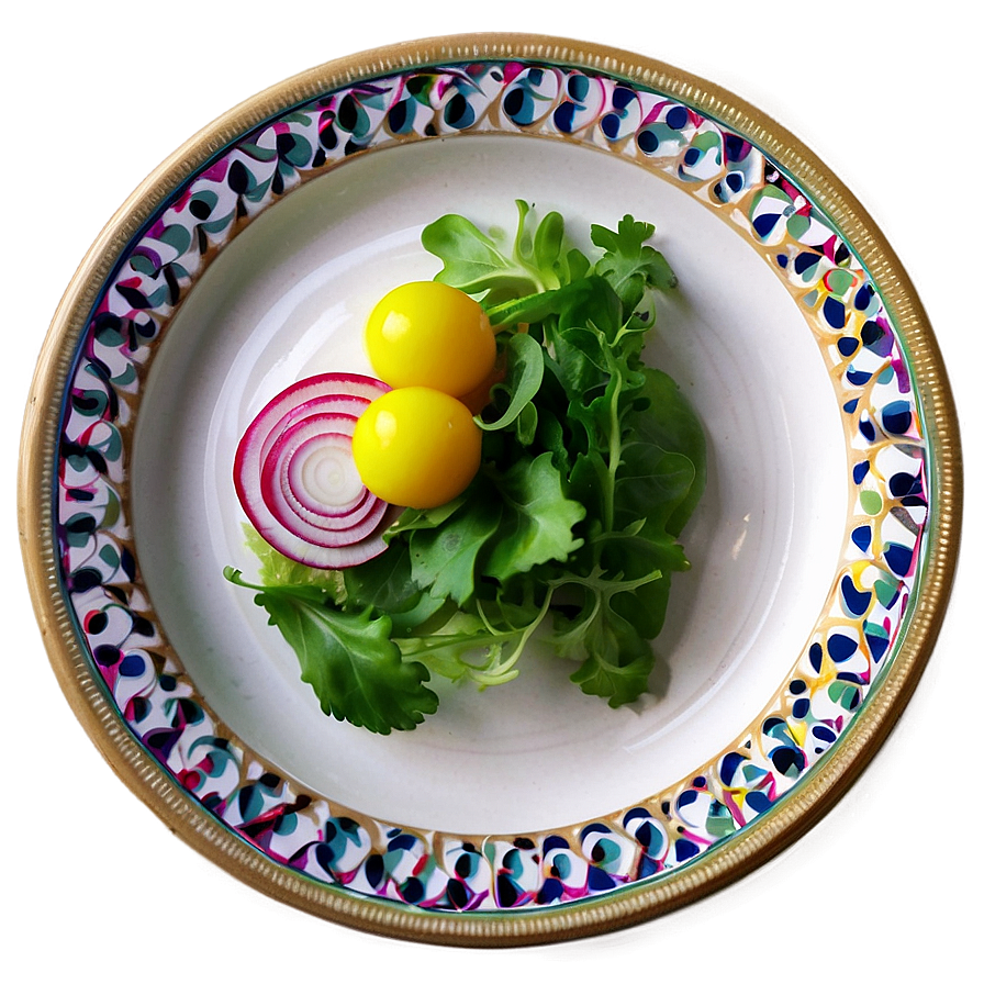 White Salad Plate Png Jnp