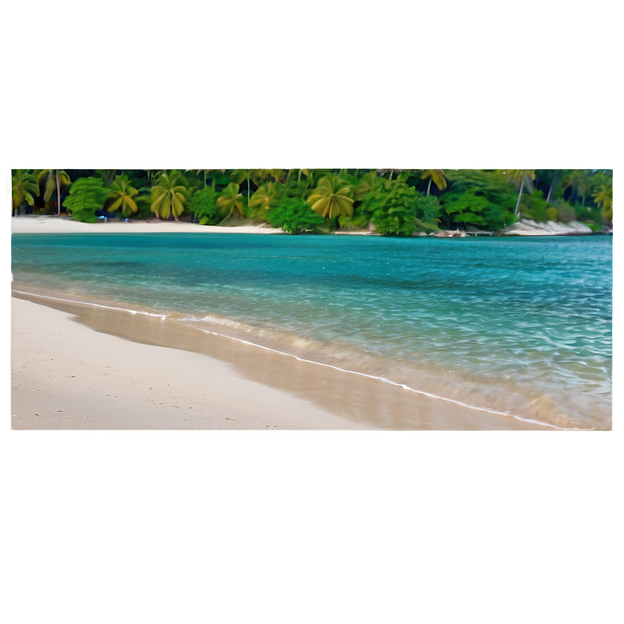 White Sandy Beach Paradise Png 06242024