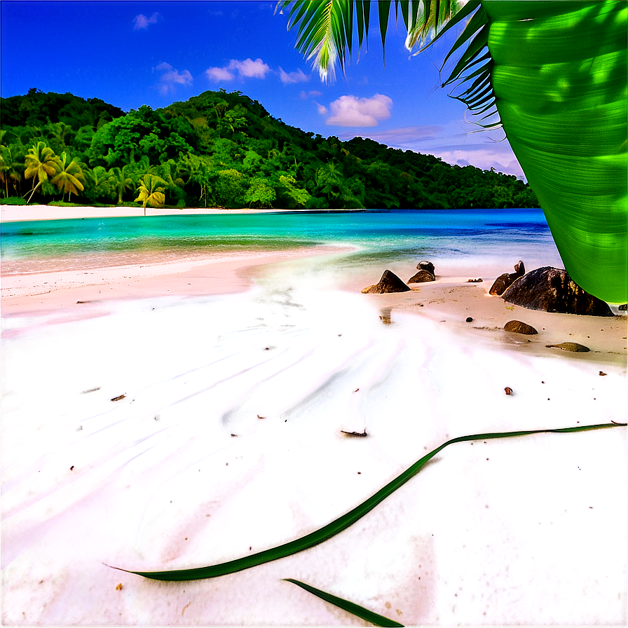 White Sandy Beach Paradise Png 83