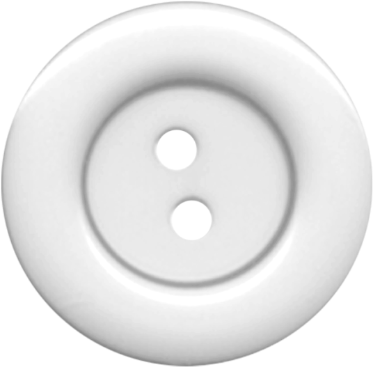 White Sewing Button Isolated