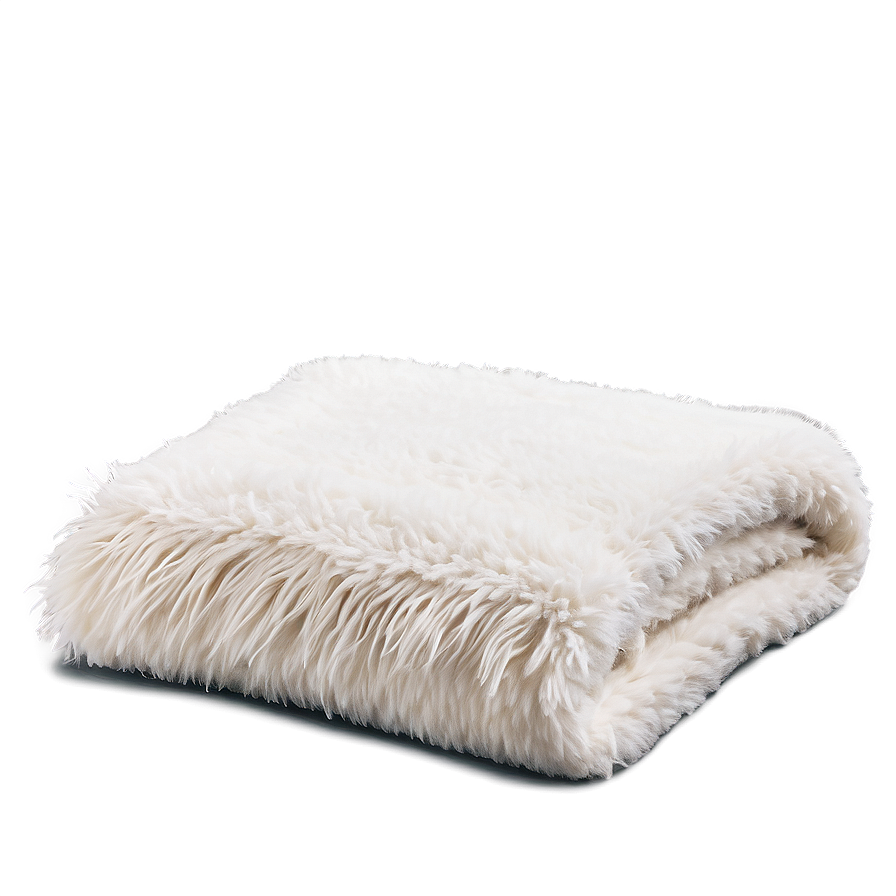 White Sherpa Blanket Png 06282024