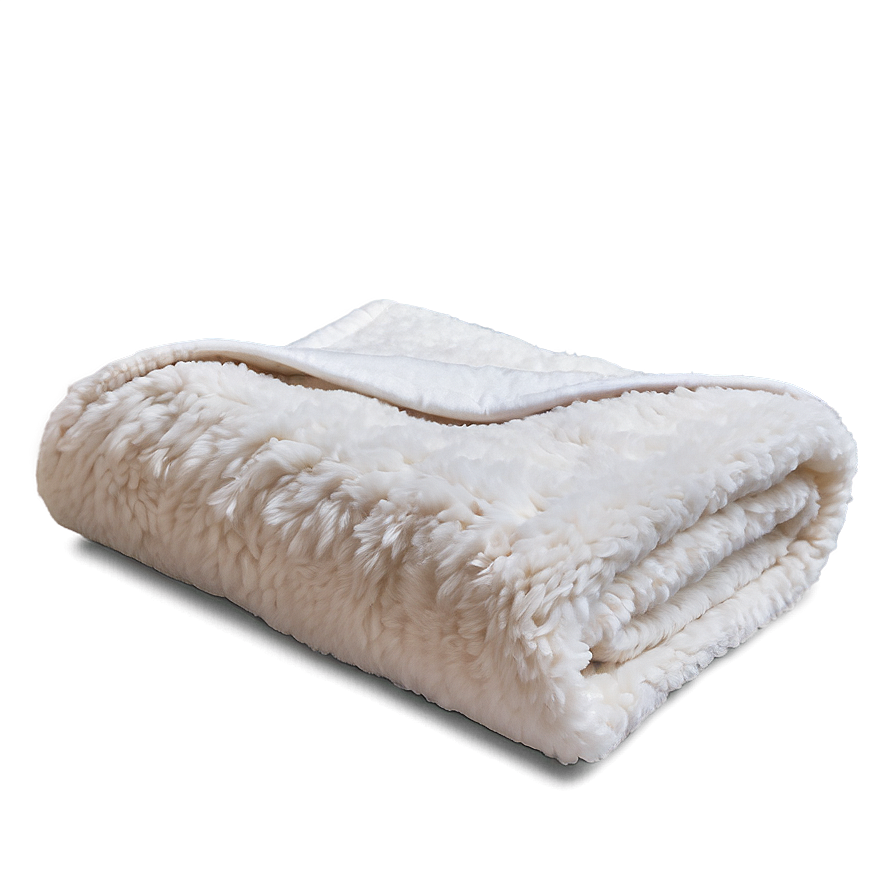 White Sherpa Blanket Png Roc