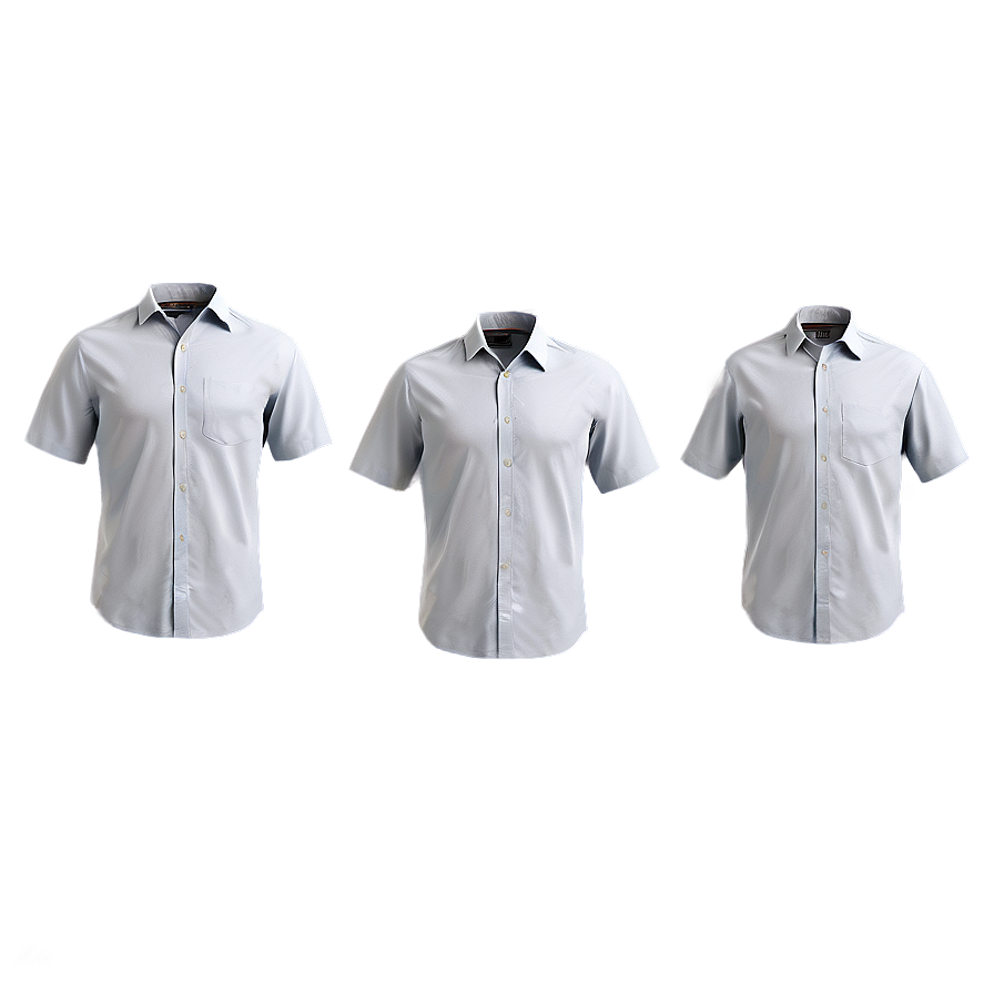 White Short Sleeve Shirt Png 45