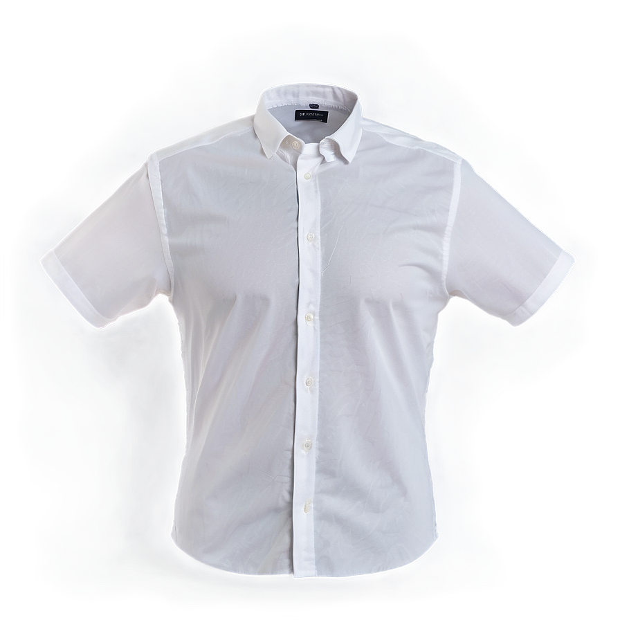 White Short Sleeve Shirt Png 90
