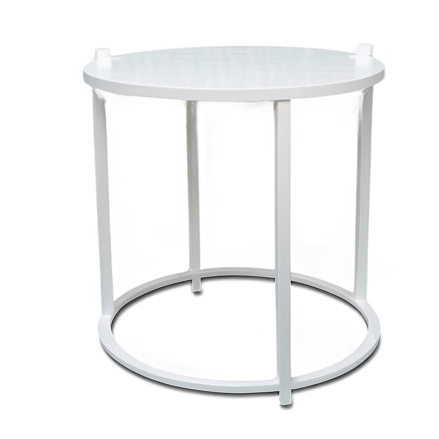 White Side Table Png Llf