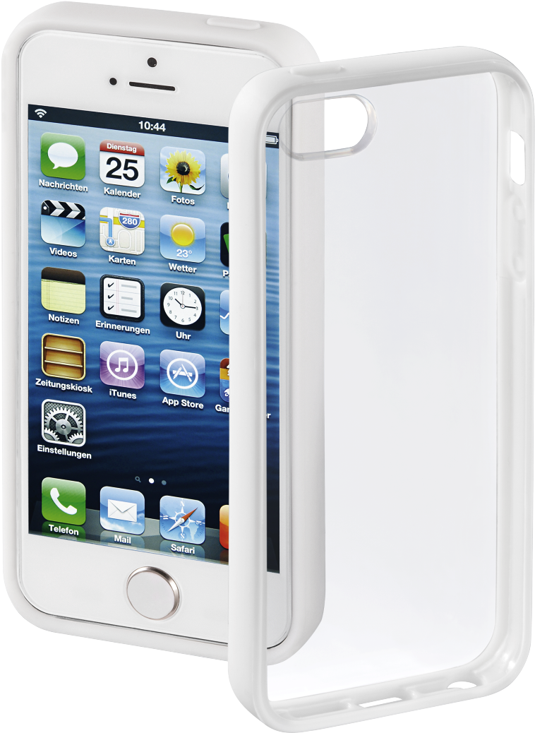 White Smartphonewith Protective Case