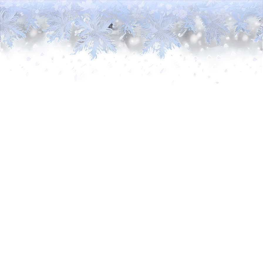 White Snow Border Png Gmm76