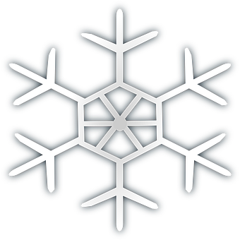 White Snowflake Black Background