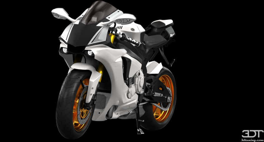White Sport Motorcycle H D