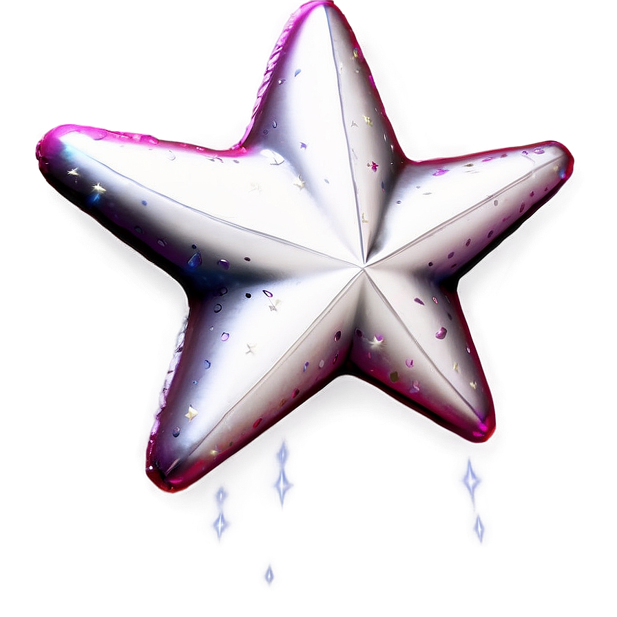 White Star With Twinkle Png Twj