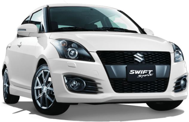 White Suzuki Swift Sport Car