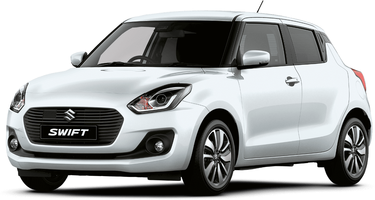 White Suzuki Swift2023 Model