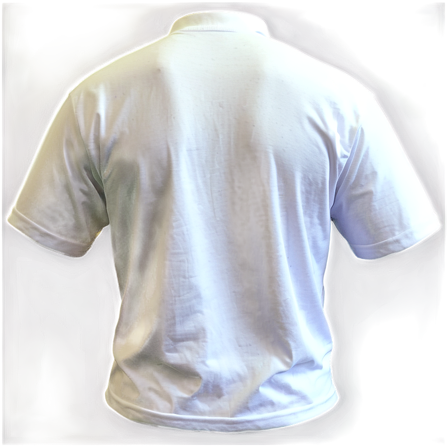 White T-shirt Back View Png Ojg51
