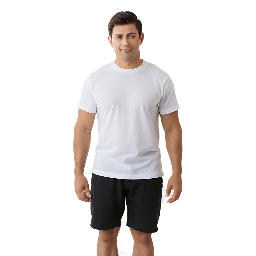 White T-shirt For Layering Png 44