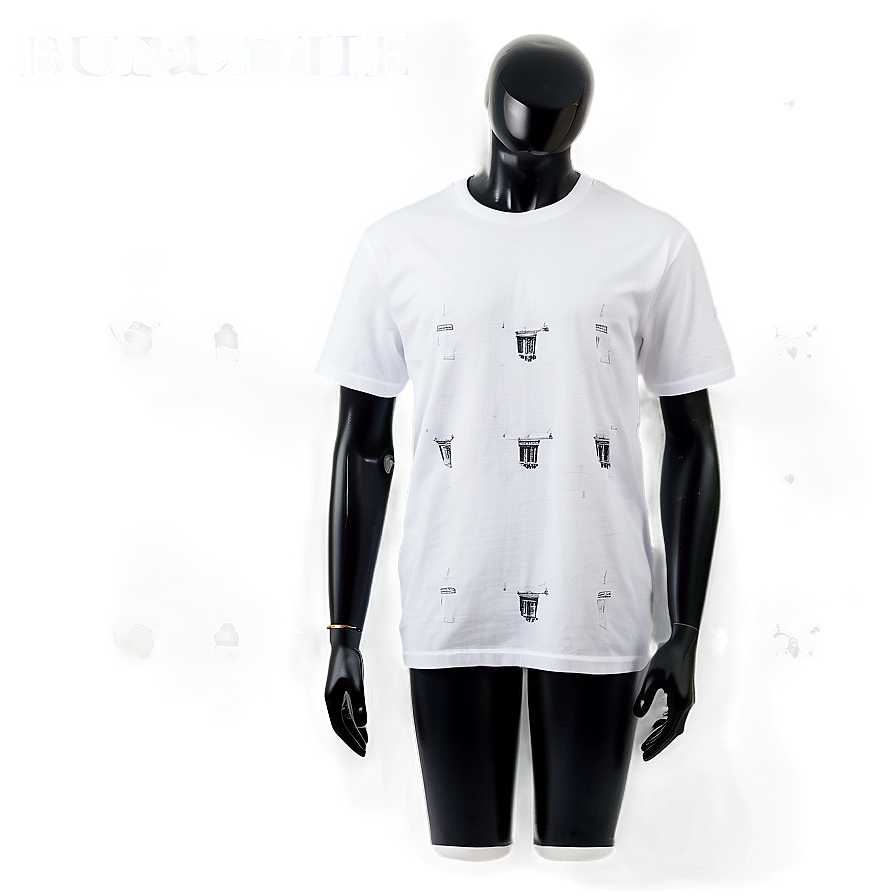 White T-shirt Mockup Bundle Png Ups